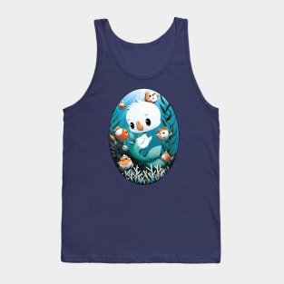 Goose Mermaid - DinkyGoose - Cartoon Goose Tank Top